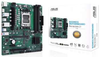 Материнская плата mATX ASUS PRO B650M-CT-CSM (AM5, AMD B650, 4*DDR5(6400), 4*SATA3, Audio, Gb LAN, USB 3.2, USB 2.0, DP, HDMI)